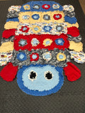 Handmade Caterpillar Rag Quilt Kids Animal Blanket Customizable