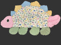 Handmade Dinosaur Rag Quilt Kids Animal Blanket Customizable